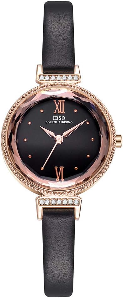 Women Watches Leather Strap Round Case Analog Fashion Ladies Watch Wrist Watches
