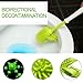 Leewos Durable Toilet Brush Set Bidirectional Brush Head Massage Handle Toilet Cleaning Brushes Strong Detergency Toilet Bowl Brush Portable and Hangable