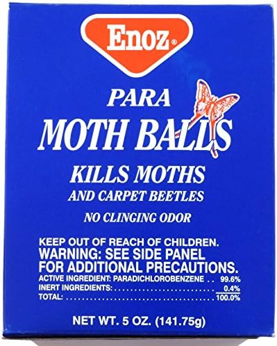 Enoz Para Moth Balls Repellent Closet Clothes Protector 5oz