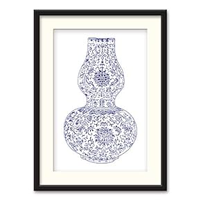 Black Paper Framed Canvas Wall Art for Living Room, Bedroom China Style Canvas Prints for Home Decoration Ready to Hanging - 23x31 inches