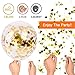 Mosoan 60PCS 12 Inches Latex Balloons Confetti Balloons Set - Red & Orange & Gold Balloons Helium Balloons for Birthday Fall Autumn Thanksgiving Give Thanks Party Decorations Supplies