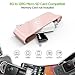 Omars iPhone Memory Card Reader, USB OTG Adapter with Lightning Connector Compatible with Apple iPhone iPad iPod with External Storage Micro SD Card Reader (SD Card not Included) - Rose Gold