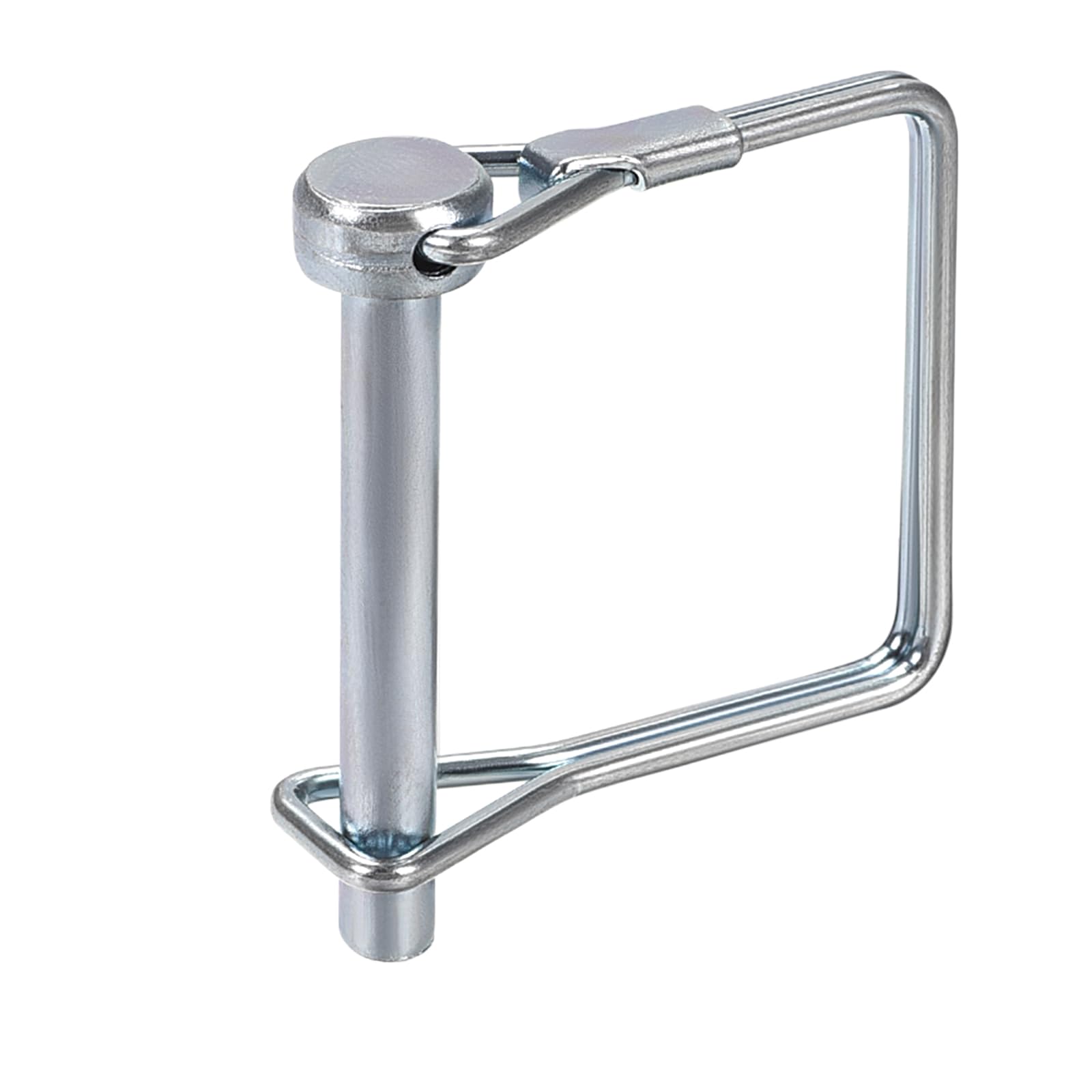 DTGN 6mm x 45mm (DxL) Shaft Locking Pin - 10Pack - Good for Farm Trailers Lawn - Carbon Steel Square Trailer Coupler Pin - Silver Tone