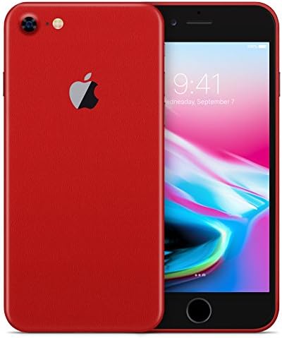 AlienJacket - iPhone 8 3M Vinyl Textured Skin (Solid Texture - Red)