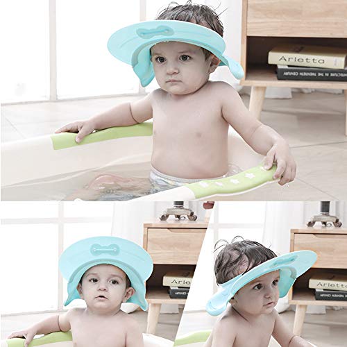 Baby Shampoo Shower Cap Hat,Adjustable Soft Silicone for Baby Infants and children Bathing Protect Eyes Ears (Recommended Over 18-month-old) - Thumbnail 6
