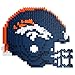 FOCO Denver Broncos NFL 3D BRXLZ Construction Toy Blocks Set - Helmet, 1378 pieces