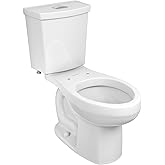 American Standard 2886218.020 H2Option Two-Piece Toilet, Elongated Front, Chair Height, Dual Flush, White, 0.92-1.28 gpf