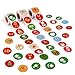 600 Pieces Christmas Holiday Stickers Roll - Card Envelopes Stocking Xmas Party Favors Supplies