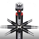 8-in-1 Screwdriver Set and Super Bright 3 LED Flashlight. A Must for Every Home, Car, Workshop and Toolbox.