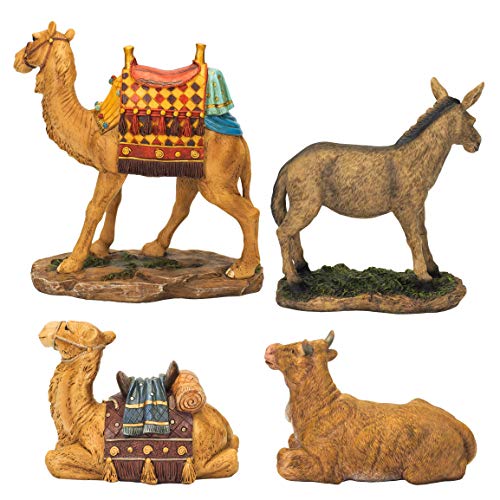 3 Traditional+Nativity+Animal+Figurines+Deluxe