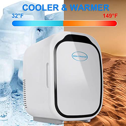 Mini Portable Fridge 6 Liter, Thermoelectric Cooler and Warmer for