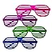 Fun Central (AU110, 24Pcs, Assorted Plastic Slotted Shades, Novelty Toys, Party Sunglasses, Party Shades, Bulk Party Sunglasses, Fun Sunglasses, Eyewear for Birthdays, Concerts and Festivals