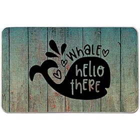 Welcome Mat for Front Door Farmhouse Rustic Decorative Entryway Outdoor Floor Doormat Durable Burlap Outdoor Rug | Whale… 51ngi6s%2BeWL. SS280