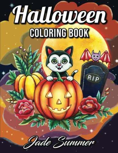 Amazon.com: Halloween Coloring Book: An Adult Coloring Book with ...