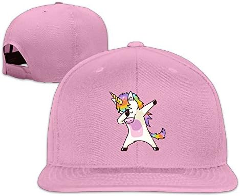 Dabbing Unicorn Unisex Fashion Snapback Hats,Adjustable Printed Hip Hop Flat Bill Baseball Cap