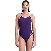 ARENA Performance Women's Team Solid Lace Back Swimsuit One Piece Bathing Suit