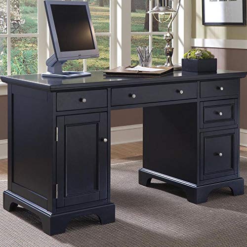 Bedford Black Pedestal Desk - Image 3