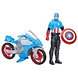 Marvel Titan Hero Series Captain America With Battle Cycle
