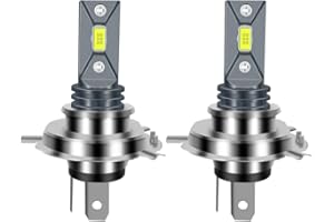 HOCOLO 2x F2 H4 HB2 9003 8000K 8000LM Car LED Fog Lights Replace Halogen Bulbs,3570 CSP-Chips 80W Lamps, Bright IP68 Waterproof Vehicle Lamp Accessories Exterior Automotive (Ice Blue, H4/HB2/9003)