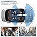 Provision-ISR Dual Dash Cam, Rotatable Inner Camera, Night Vision, Wireless SOS Button Included, Supports 64GB Memory Cards, Full HD 1080p, for Rideshare Drivers, Parking Guard, G Sensor