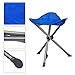 AGOOL Portable Folding Stool Outdoor Square Slack Chair Lightweight Heavy Duty for Camping Mountaineering Hiking Travel House-Using Recreation, Blue