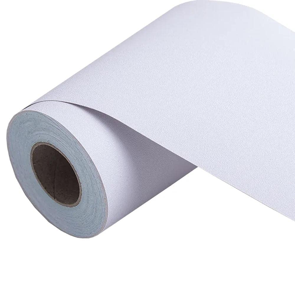 VisitRyl Wallpaper Border Peel and Stick wall Border Sticker Home Ceiling Decor Edge Strip Border for Bathroom Living Room Kitchen Luminescence White 12cm x 500cm