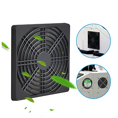 ELUTENG 120mm Fan Filter 2 Pack IP40 Dustproof Blower Guard ABS Computer Ventilator Grill 12cm Tool-Free Fan Strainer for 120x120 Case Fan USB Cooling Fan