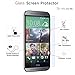 Pacific Asiana [2-PACK] HTC One M8 Screen Protector, 0.3MM HD Clear M8 [Tempered Glass] Screen Protector Film, 9H Scratch proof Hard Shield, Easy to Install Bubble Free Invisible Skin Cover for HTC M8