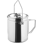 Firemaple Antarcti Stainless Steel Pot - Food Grade SUS304 Camping Pot with Steaming Function - Lightweight and Durable for Outdoor Cooking