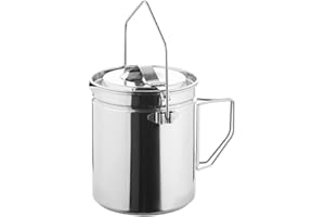 Fire-Maple Antarcti 1.2L Camping Pot with Lid | SUS304 Stainless Steel Bushcraft Gear | Hangable Campfire Cooking Equipment