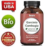 Lose Belly Fat - Garcinia Cambogia - 95% Pure Extract - Dietary Supplement - For Men & For Women - Weight Loss + Boost Metabolism - Detox + Cleanse & Appetite Suppressant - Created By Tevare