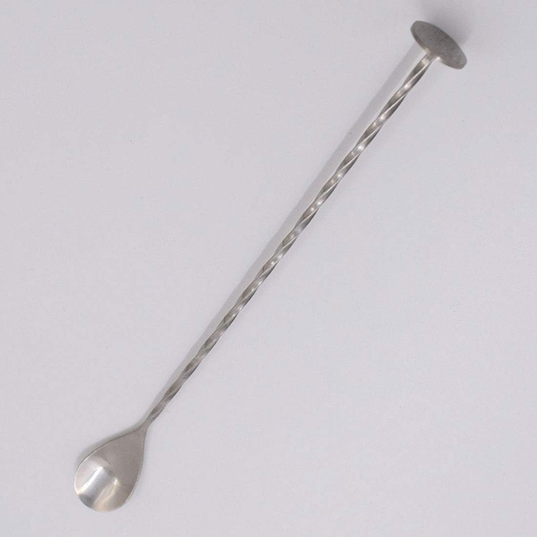 Bar Spoon - 1pc 28cm Stainless Steel Mixing Cocktail Spoon Spiral Pattern Bar Stir Bartender - Tools Short Hammer Plastic Japanese Thermometer Strainer Rose Flat Stainless Skull Viski Spoon St