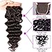 Unice Remy Brazilian Natural Wave 4X4 Lace Closure 100% Virgin Human Hair Natural Color(18inch closure)
