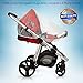 Premium 2 Pack Baby Mosquito NET for Strollers, Carriers, Car Seats Cover,Cradles, beds. Fits Most PacknPlays, Cribs, Bassinets & Playpens,Portable & Durable,Insect mesh Netting (White)