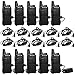 Retevis RT22 Rechargeable Walkie Talkies UHF 16 CH VOX Emergency Channel Lock Two Way Radio 2 Pin Earpiece Headset Mic Li-on Battery Included(10 Pack)