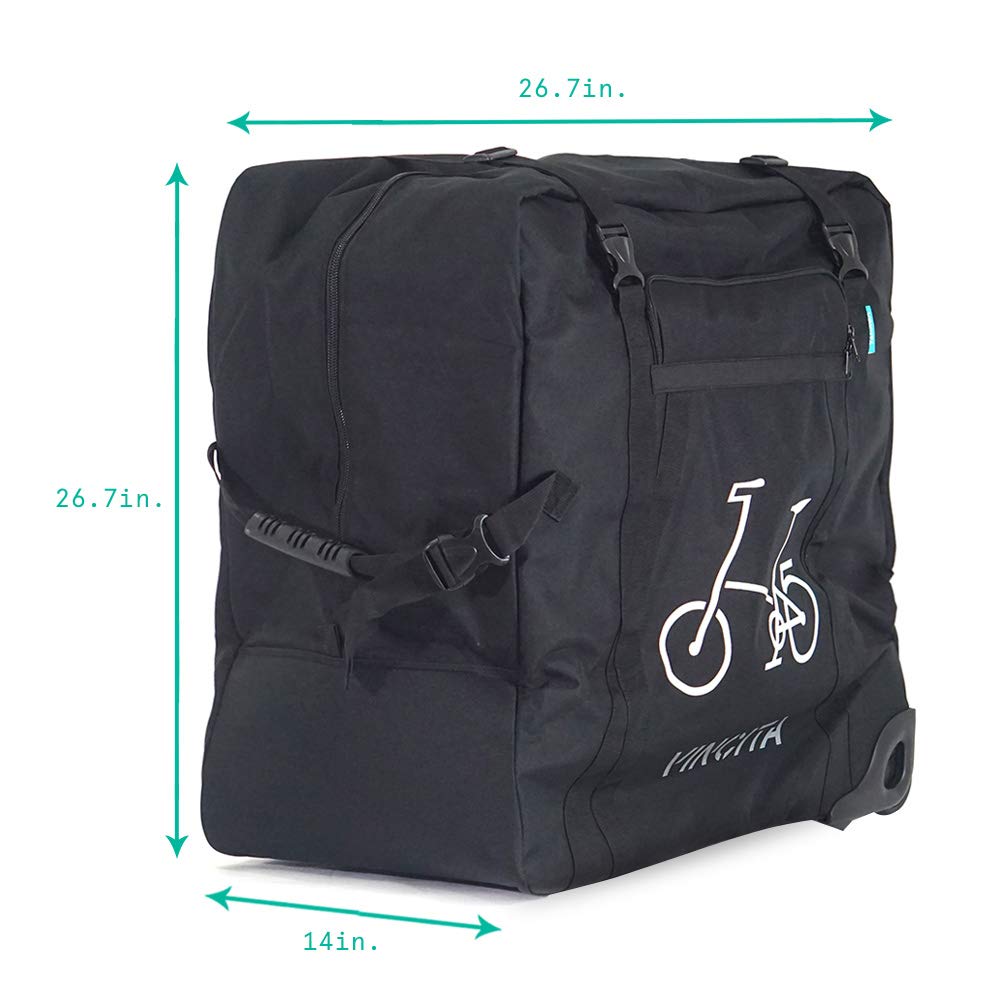 folding bike bag with wheels