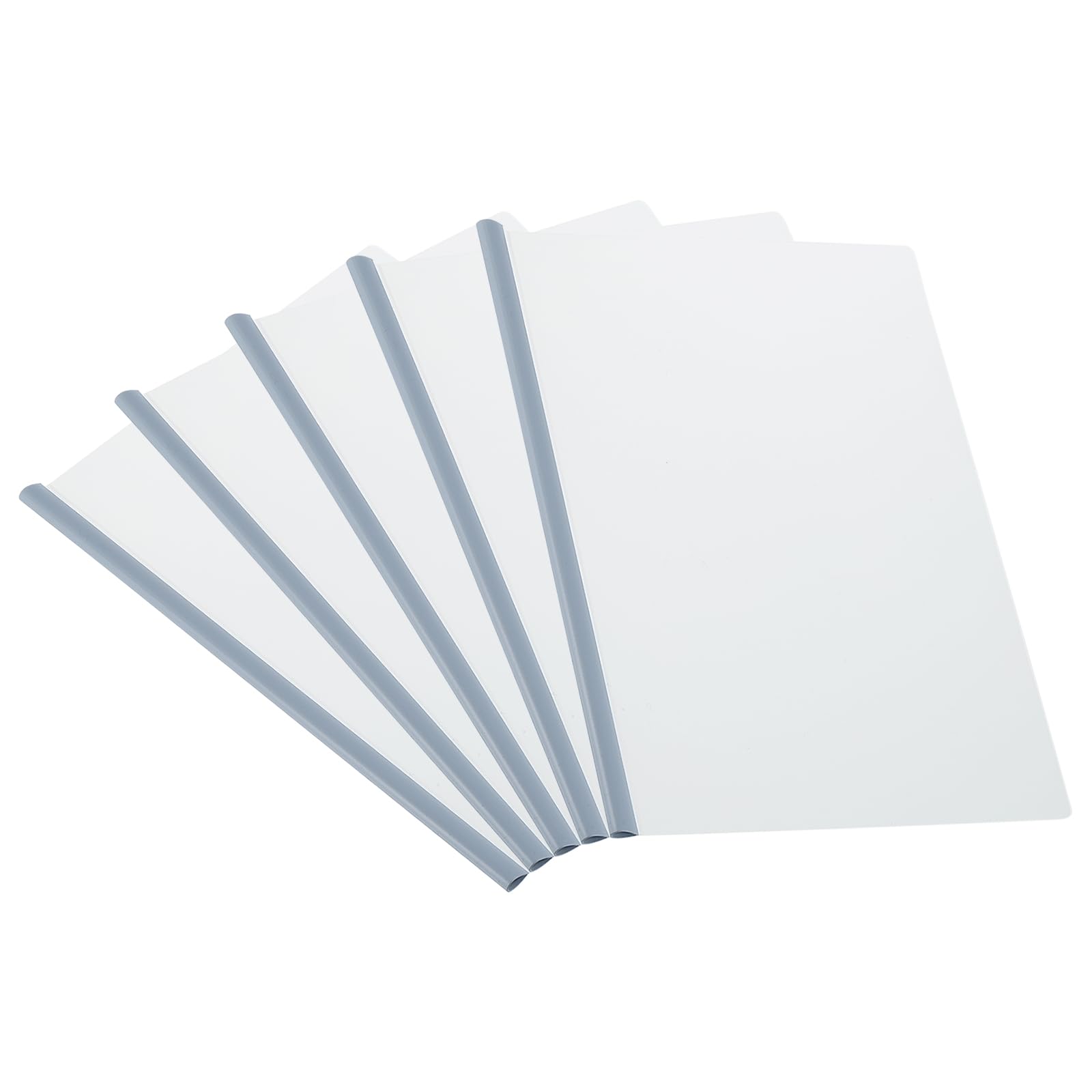 PATIKIL Clear Report Covers with Sliding Bar, 5 Pcs 8 mm Slide-Grip Resume Cover 50 Sheets Capacity, A4 Presentation Folders for File, Resume, Blue
