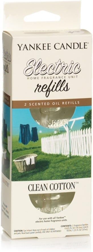 Yankee Candle Clean Cotton ScentPlug Refills Twin Pack White 18.5ml