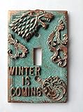 Game of Thrones Light Switch Cover - Aged Copper/Patina or Stone (Copper/Patina)