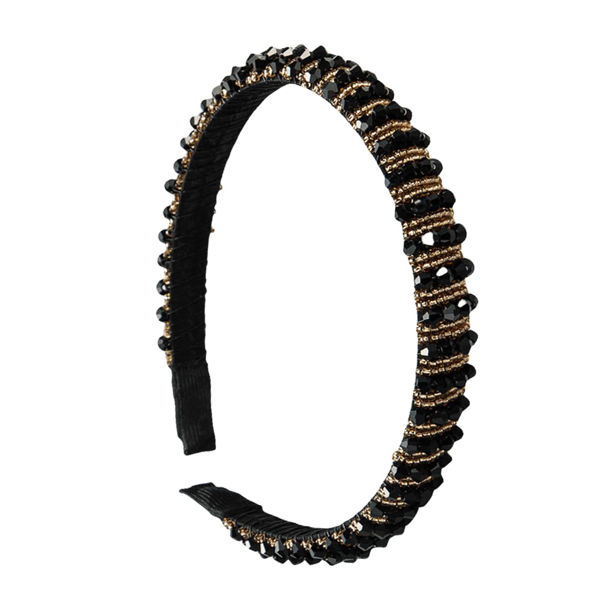 scicent Headbands for Women's Hair Crystal Rhinestone Head Band Sparkly Beaded Shiny Non-Slip Beaded Hair Bands Girls Boho Headbands 16516 — image 1