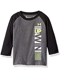 Under Armour Playera de manga larga con diseño de raglán para niño