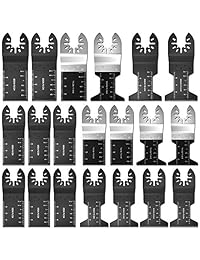 15 cuchillas de sierra oscilantes universales de metal y madera de liberación rápida, compatible con Fein Multimaster, Porter Rockwell, Black & Decker, Bosch Craftsman y más