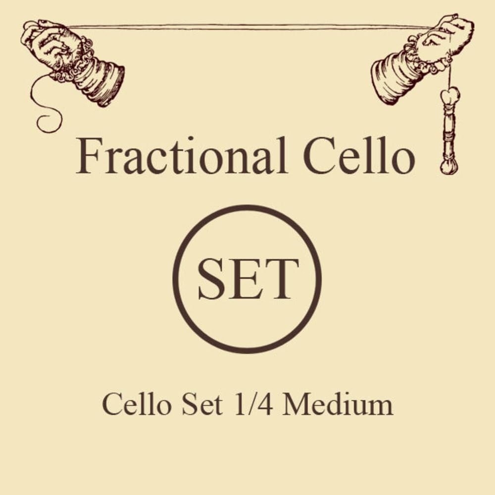 LARSEN STRINGS Cello Strings Original Fractional - small sizes Set 1/4 Medium
