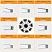 Prebuilt Kanthal Resistance Wire Coils Set, STARVAST 8 in 1 Pre-Built Coils Clapton Kit with 48 Pcs, 8 Different Style Heating Wires Come with Wire Cutter (0.36ohm, 0.45 ohm, 0.5 ohm, 0.85ohm)