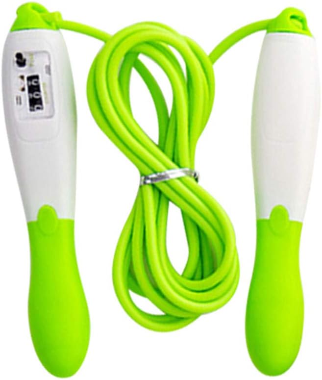 Jump Ropes, Professional Adjustable Steel Wire Jump Rope with Carrying Pouch by Fitness Factor Ergonomic,Durable Premium Jump Rope All Heights and Skill Levels Counting Skipping (Green)