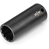 TEKTON 3/8 Inch Drive x 3/4 Inch 12-Point Impact Socket | SID13219 | Deep