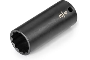 TEKTON 3/8 Inch Drive x 3/4 Inch Deep 12-Point Impact Socket | SID13219