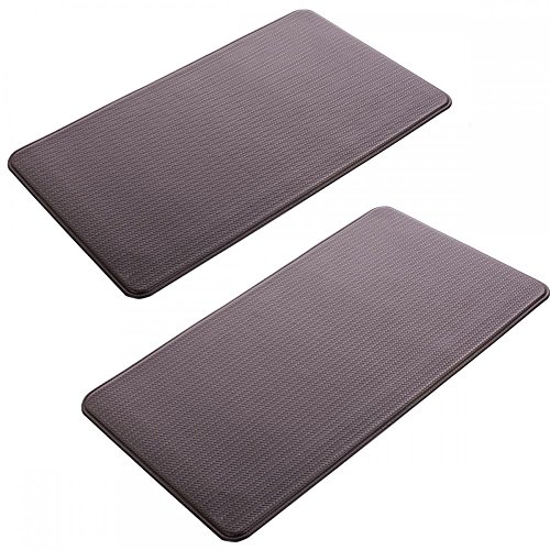 2 PCS Modern Indoor Cushion Kitchen Rug Anti-Fatigue Floor 