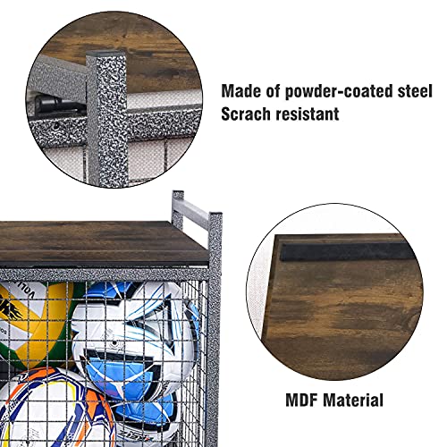 Mythinglogic HeavyDuty Storage Bench for Garage,Sports Equipment Storage Organizer for Garage