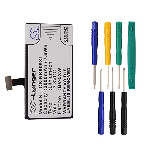 Cameron Sino 2000mAh Battery for Microsoft Lumia 1020, Lumia 909, Nokia Lumia 1020, Lumia 909 with 7/pcs Toolskits